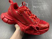 3XL Sneaker in red mesh and polyurethane 734734W3XL16000 - 2