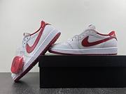 Air Jordan 1 Retro Low White Varsity Red - 705329-101 - 4