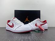 Air Jordan 1 Retro Low White Varsity Red - 705329-101 - 3