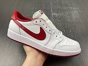 Air Jordan 1 Retro Low White Varsity Red - 705329-101 - 5