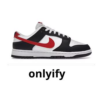 Nike Dunk Low Retro Red Swoosh Panda  FB3354-001