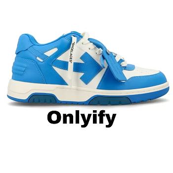 OFF-WHITE Out Of Office OOO Low Tops White Blue (FW22)  OMIA189F22LEA0014501