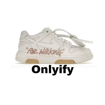 OFF-WHITE Out Of Office For Walking White Pink (Women's) OWIA259F22LEA0020130