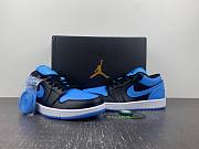 Air Jordan 1 Low Black University Blue 553558-041 - 4