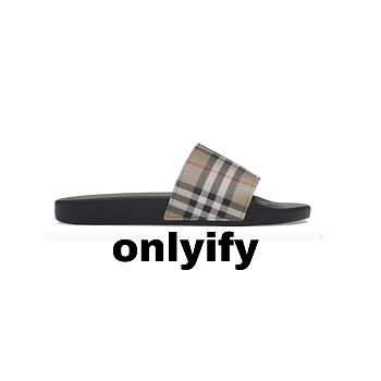  Burberry Vintage Check Slides Archive Beige 8056942 