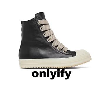 Rick Owens Fogachine High Black Milk RU01B1890 LPOW1 9111