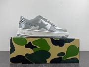  A Bathing Ape Bape Sta Patent Leather White Grey (2023) 1I70-291-021 - 4