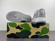  A Bathing Ape Bape Sta Patent Leather White Grey (2023) 1I70-291-021 - 3