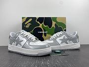  A Bathing Ape Bape Sta Patent Leather White Grey (2023) 1I70-291-021 - 6