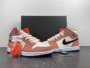 Air Jordan 1 Mid SE Orange Suede (GS) DV1336-800 - 3
