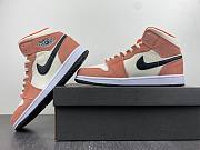 Air Jordan 1 Mid SE Orange Suede (GS) DV1336-800 - 4