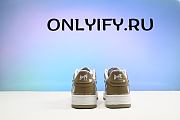 A BATHING APE BAPE STA PATENT LEATHER WHITE KHAKI - 3