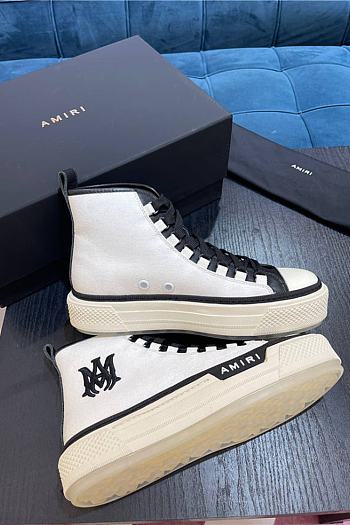 Amiri M.A. Logo Court High 'White Black' PS22MFS015 111