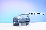 BALENCIAGA Hourglass XS Denim-Print Top-Handle Bag BGS21_V5TX2 - 3