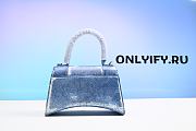BALENCIAGA Hourglass XS Denim-Print Top-Handle Bag BGS21_V5TX2 - 4