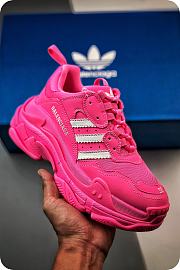 Balenciaga x adidas Triple S Neon Pink (Women's) 712764W2ZB65590 - 6