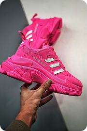 Balenciaga x adidas Triple S Neon Pink (Women's) 712764W2ZB65590 - 3