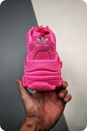 Balenciaga x adidas Triple S Neon Pink (Women's) 712764W2ZB65590 - 4