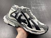BALENCIAGA MEN'S RUNNER SNEAKER IN GREY/WHITE/BLACK 772774W3RNY9012 - 6