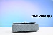 CHANEL Caviar Quilted Jumbo Double Flap Light Blue - 4