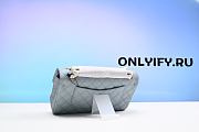 CHANEL Caviar Quilted Jumbo Double Flap Light Blue - 5