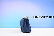CHANEL 22S BAG Mini Denim blue Denim fabric - 2