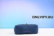 CHANEL 22S BAG Mini Denim blue Denim fabric - 4