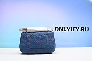 CHANEL 22S BAG Mini Denim blue Denim fabric - 5