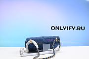 CHANEL 22S BAG Mini Denim blue Denim fabric - 6