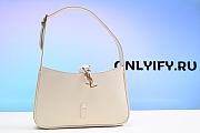 Saint Laurent Le 5 A 7 Mini Hobo Bag In Smooth Leather Blanc Vintage  7103182R20W9207 - 1