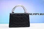 Chanel Flap Bag Top Handle Quilted Lambskin Gold-tone Small Black A92236 Y60767 94305 - 5