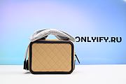 Chanel Filigree Vanity Case Diamond Quilted CC Large Beige/Black - 5