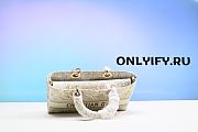 Dior Medium Lady D-Lite Bag White Cannage Embroidery - 3