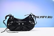 Balenciaga Le Cagole XS Croc-Embossed Shoulder Bag - 1