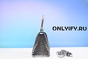  Balenciaga Coco-Print Hourglass Bag Mini Silver 592833.1S495 - 6