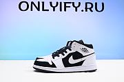 Air Jordan 1 Mid White Black 554724-113 - 6