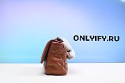 CHANEL Dark Beige Quilted Goatskin Leather Chanel 19 Large Flap Bag - 6