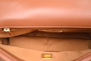 CHANEL Dark Beige Quilted Goatskin Leather Chanel 19 Large Flap Bag - 4