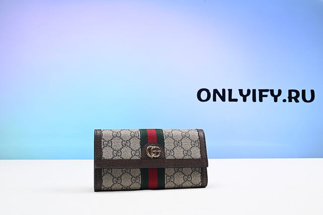 GC fabric flap wallet with Web - 1
