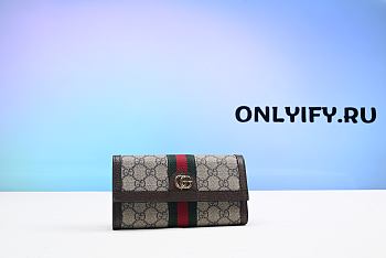 GC fabric flap wallet with Web