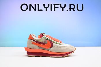 Nike LD Waffle sacai CLOT Kiss of Death Net Orange Blaze  DH1347-100