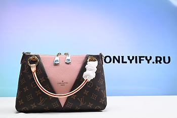 LOUIS VUITTON V tote BB 2way shoulder hand bag M43967