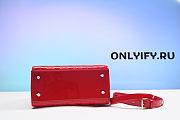 Lady Dior Medium Red Patent Leather QS04924 - 5
