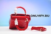 Lady Dior Medium Red Patent Leather QS04924 - 3