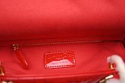 Lady Dior Medium Red Patent Leather QS04924 - 2