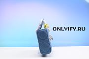  DIOR | Lady D-joy Bag Blue Cannage Denim - 26 x 13.5 x 5cm - 6