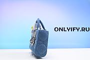  DIOR | Lady D-joy Bag Blue Cannage Denim - 26 x 13.5 x 5cm - 3