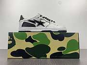A Bathing Ape Bape SK8 Sta White Silver - 5