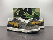 A Bathing Ape Bape SK8 Sta Grey Mustard Yellow - 1
