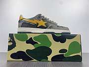 A Bathing Ape Bape SK8 Sta Grey Mustard Yellow - 2